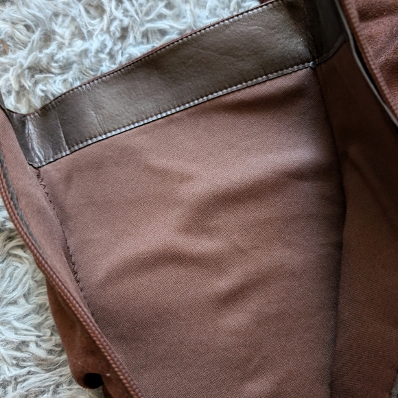 Tall brown sueded zip up heeled slouchy boots sz 5.5 - Picture 5 of 9